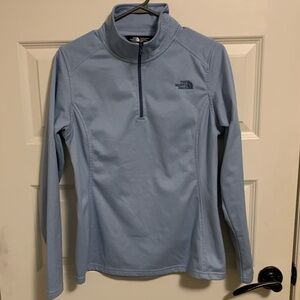 The North Face Blue Fitted Zip-up Sweatshirt